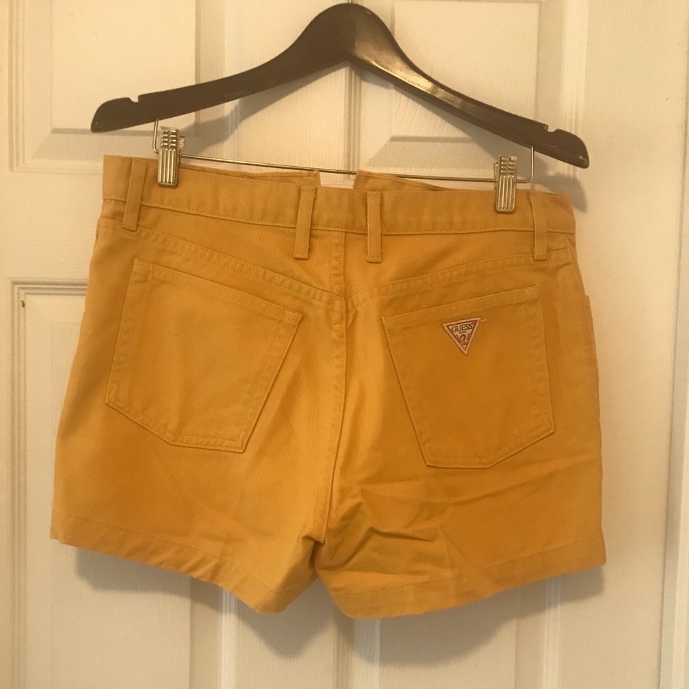 Vintage nineties mustard yellow shorts